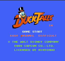 Duck Tales (Europe) Title Screen